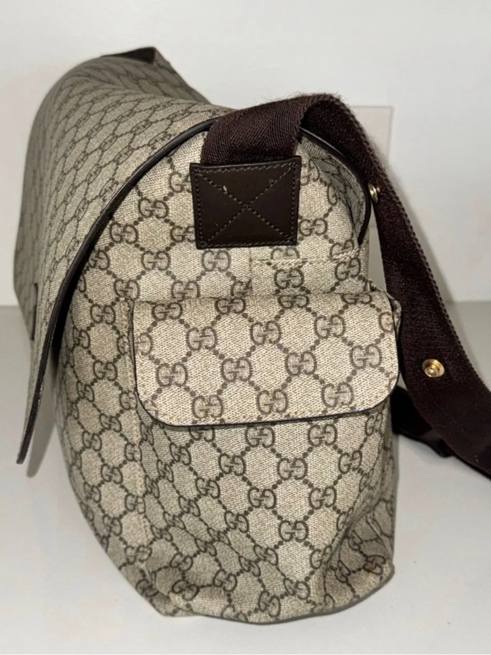Guccis diaper bag